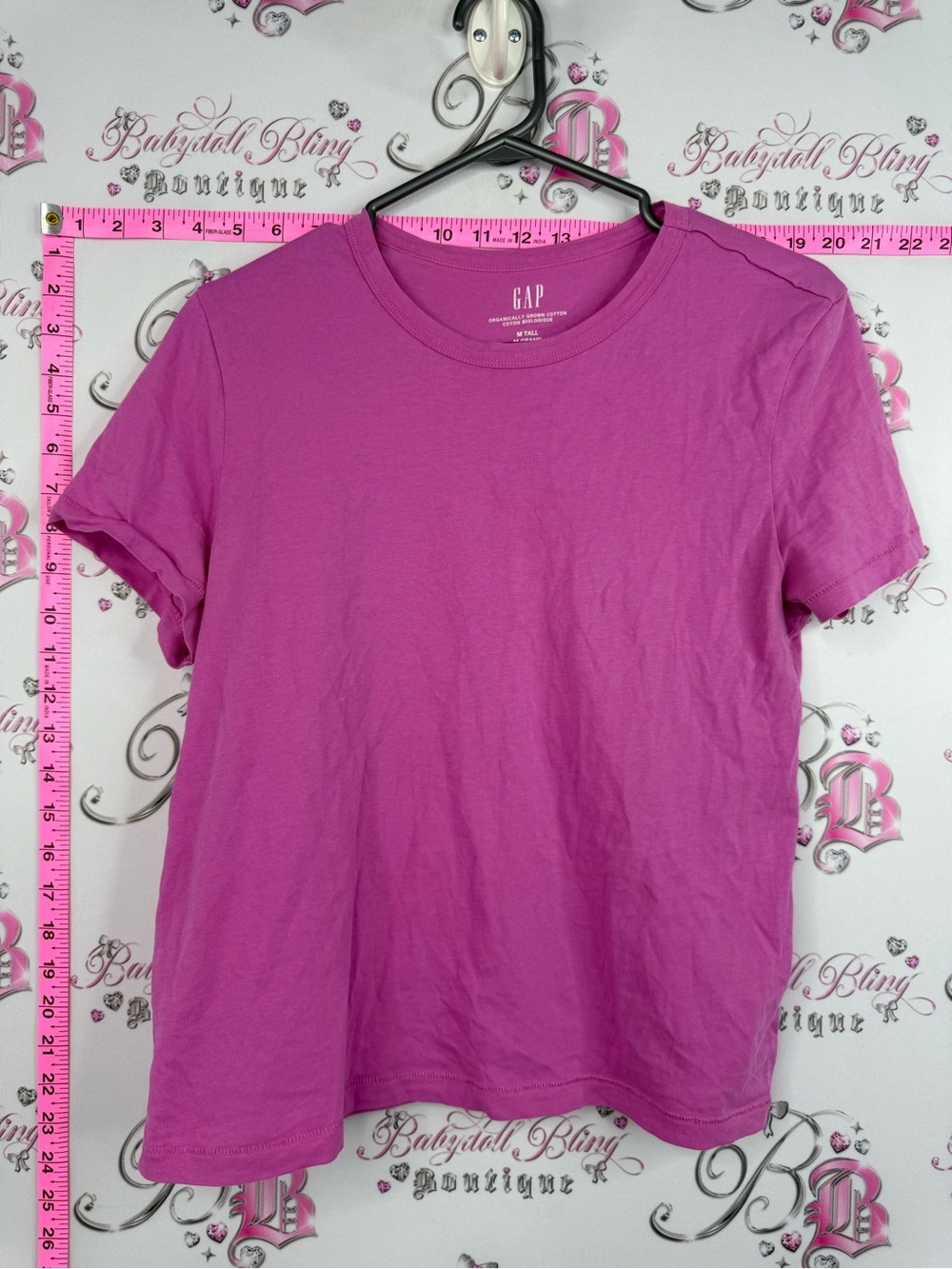 GAP tshirt bright sherbert purple Pink Crewneck Short Sleeve Tee. Cotton